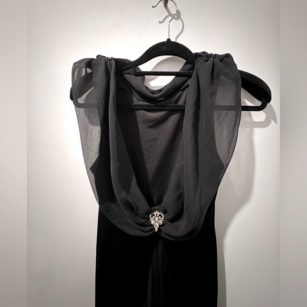 Vintage Cartise - Velvet, backless evening dress